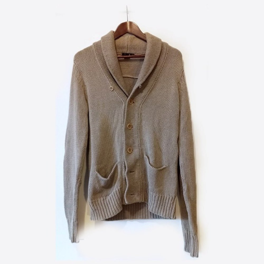FILIPPA K - Linen blend shawl collar cardigan - Sz S